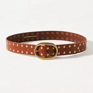 Anthropologie Studded Oval Buckle Belt NWOT Size Small